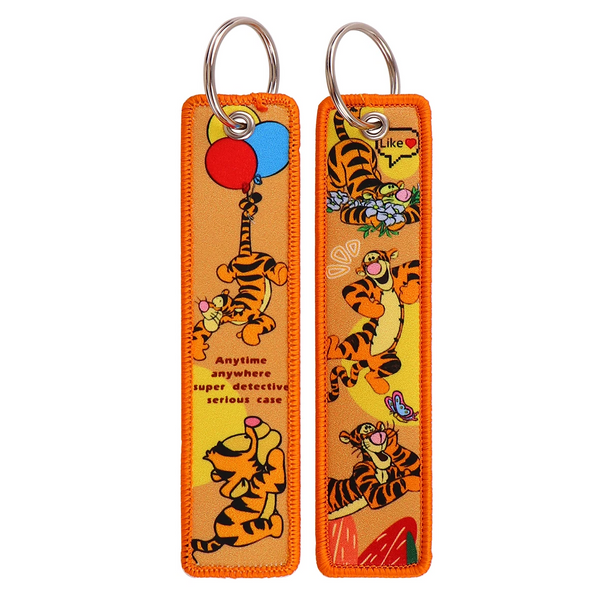 Winnie The Pooh ‘Tigger Cuteness' Embroidered Keyring Keychain