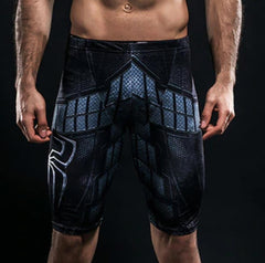 Spider Man Men's Compressive Grappling Spats Shorts