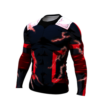 Onyx Deku My Hero Academia Compression Full Cowling Premium Long Sleeve Rashguard