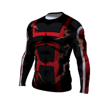 My Hero Academia Compression Rashguard 'Onyx UA Uniform' Premium Long Sleeve Compression