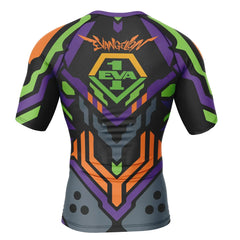 Evangelion Unit-01 '2.0' Short Sleeve Compression Rashguard