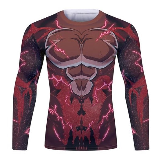 BJJ Rash Guard Dragon Ball Z 'Super Saiyan 4 | Goku' Long Sleeve Elite Rashguard