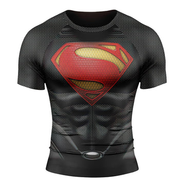 Superman Golden Age Short Sleeve Compression Rashguard Superman Golden Age Short Sleeve Compression Rashguard