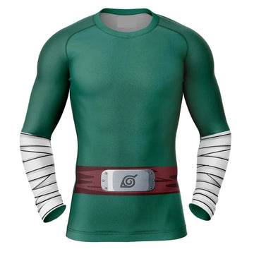 Rock Lee Naruto Long Sleeve Compression Rashguard