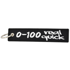 0-100 Real Quick Embroidered Keyring Keychain