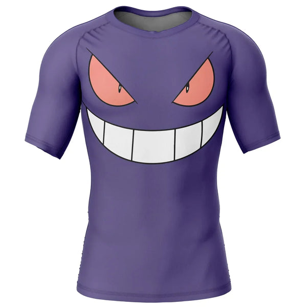 Kids Pokemon 'Gengar | Face' Short Sleeve Compression Rashguard