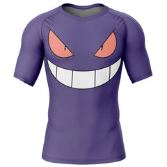 Pokemon 'Gengar | Face' Short Sleeve Compression Rashguard