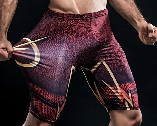 The Flash Men's Compression Grappling Spats Shorts