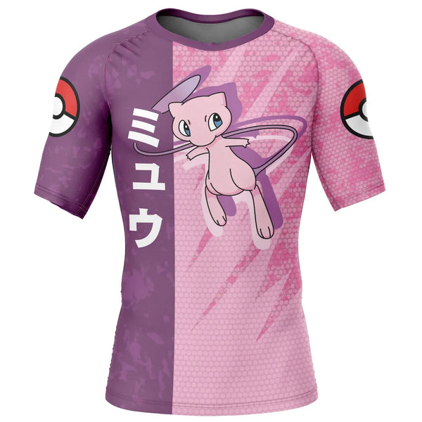 Kids Pokemon 'Mew' Short Sleeve Compression Rashguard