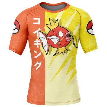 Magikarp Pokemon Short Sleeve Compression Rashguard Magikarp Pokemon Short Sleeve Compression Rashguard