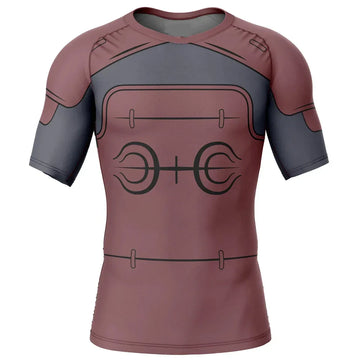Naruto 'Hashirama' BJJ Rash Guard Short Sleeve Compression Rashguard