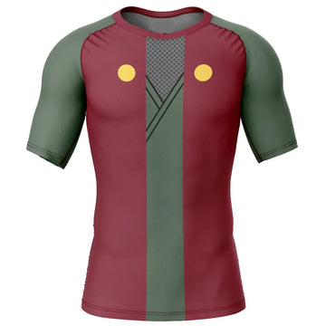 Jiraiya Naruto Short Sleeve Compression Rashguard