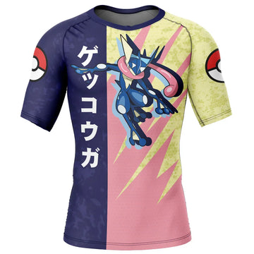 Greninja Kids Pokemon Short Sleeve Compression Rashguard Kids Pokemon Greninja Short Sleeve Compression Rashguard
