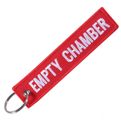 Aviation 'Empty Chamber' Embroidered Keyring Keychain