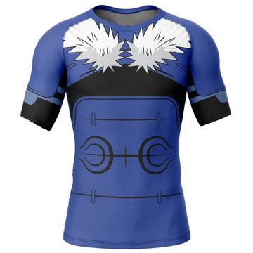Kids Naruto Tobirama Short Sleeve Compression Rashguard Kids Naruto Tobirama Short Sleeve Compression Rashguard