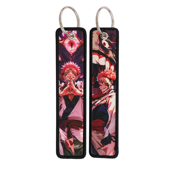 Jujutsu Kaisen 'Ryomen Sukuna' Embroidered Keyring Keychain