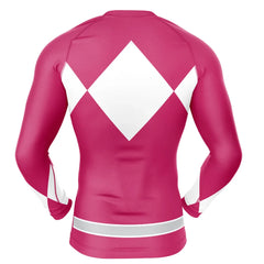 Kids Power Rangers 'Pink Ranger' Long Sleeve Compression Rashguard