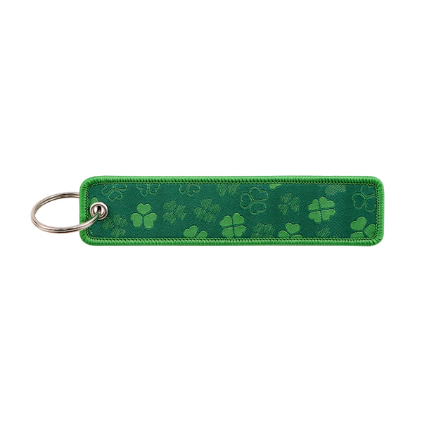 Clover Leaves Embroidered Keyring Keychain