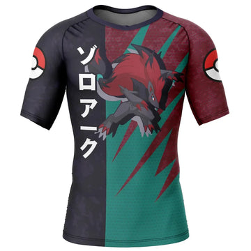 Zoroark Pokemon Short Sleeve Compression Rashguard