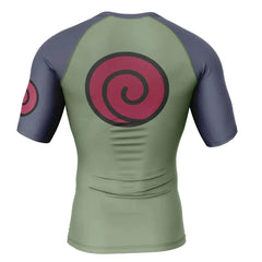 Kids Naruto 'Konohagakure' Short Sleeve Compression Rashguard