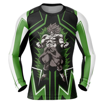 Broly's Gym Dragon Ball Z Long Sleeve Rashguard Compression