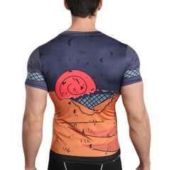 Teen Naruto 'Battle Damage' Short Sleeve Compression Rash Guard