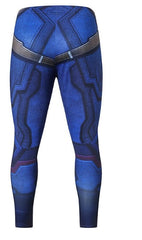 Men's Captain America Steve Rogers 'Blue' Compression Leggings Spats