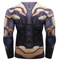 Thanos 'End Game Armor' Elite Compression Long Sleeve Rash Guard