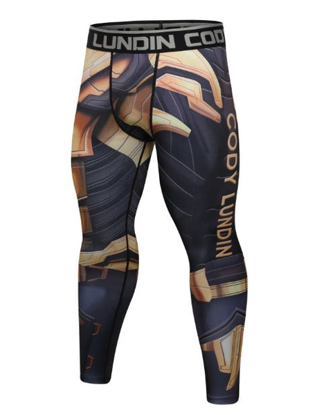 Thanos 'End Game Armor' Elite Compression Leggings Spats