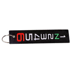 Aviation 'Countdown' Embroidered Keyring Keychain