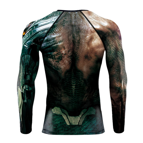 Warrior 'Duality | Man v Machine' Elite Long Sleeve Compression Rashguard