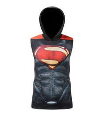 Superman "Dark" Hooded Compression Tank Top