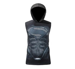 Superman "Reign Of Superman" Hooded Compression Tank Top