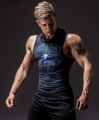 Spider Man "Spider Man 3" Hooded Compression Tank Top