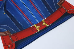 Women's Captain Marvel Carol Danvers Compression Elite Long Sleeve Rashguard