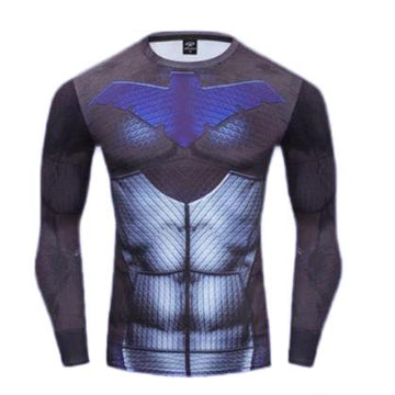 Nightwing Compression Premium Long Sleeve Nightwing Compression Premium Long Sleeve Rashguard Young Justice 2.0