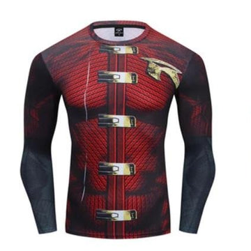 Premium Robin Compression Tim Drake Arkham Knight Long Sleeve Rashguard