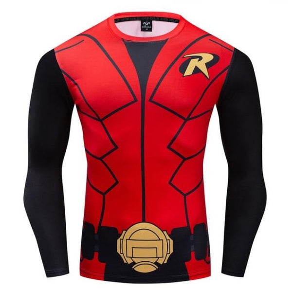 Robin Compression 'Robin the Boy Wonder' Long Sleeve Rashguard