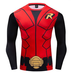 Robin Compression 'Robin the Boy Wonder' Long Sleeve Rashguard
