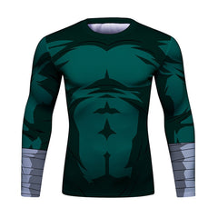 BJJ Rash Guard Naruto 'Rock Lee' Elite Long Sleeve Compression Rash Guard