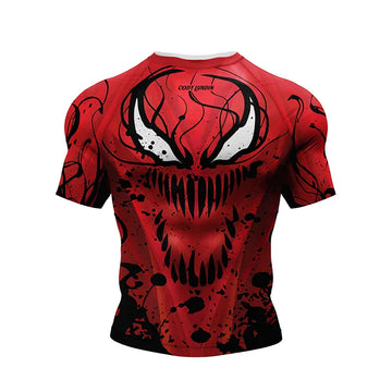 'Total Carnage' Spider-Man Short Sleeve Compression Rashguard
