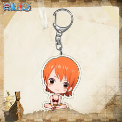 One Piece Sexy Nami Chibi Acrylic Keyring Keychain