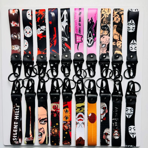 Horror Villain 'Pennywise'' Wrist Lanyard Keyring Clip Keychain