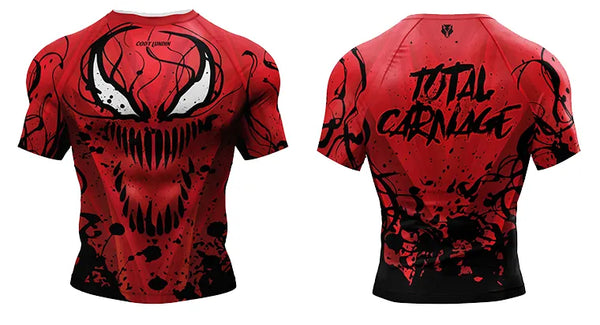 Warrior 'Annihilation' Elite Short Sleeve Compression Rashguard