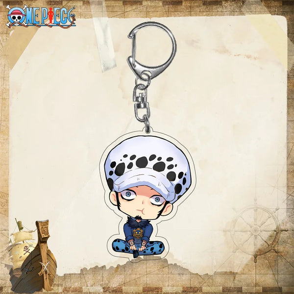 One Piece Law Mouthful Chibi Acrylic Keyring Keychain