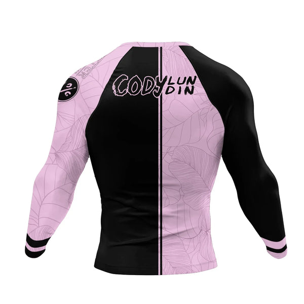 Tribal Compression 'Purple Lotus' Long Sleeve Rashguard