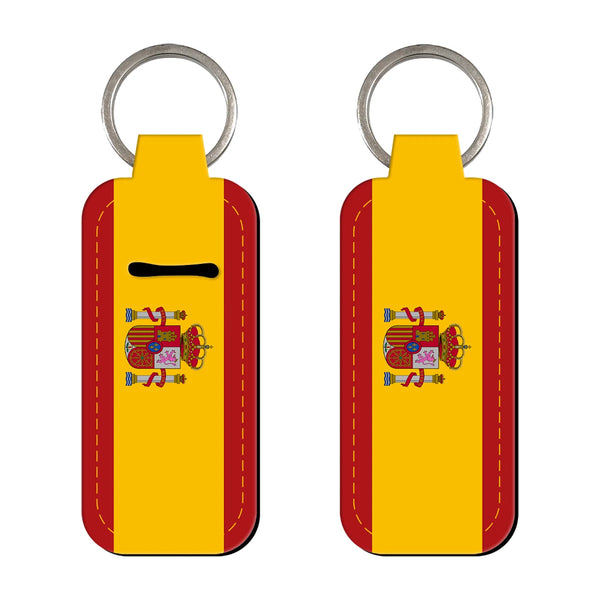 Flags of Spain Lipstick Holder Keychain