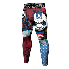 Panda Compression 'Captain Panda' Leggings Spats