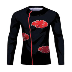 Naruto 'Akatsuki' Elite Long Sleeve Compression Rash Guard