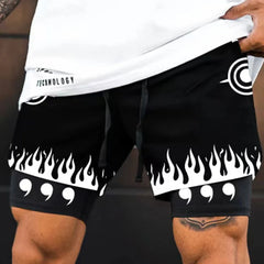 Naruto Performance Shorts w/Compression Lining